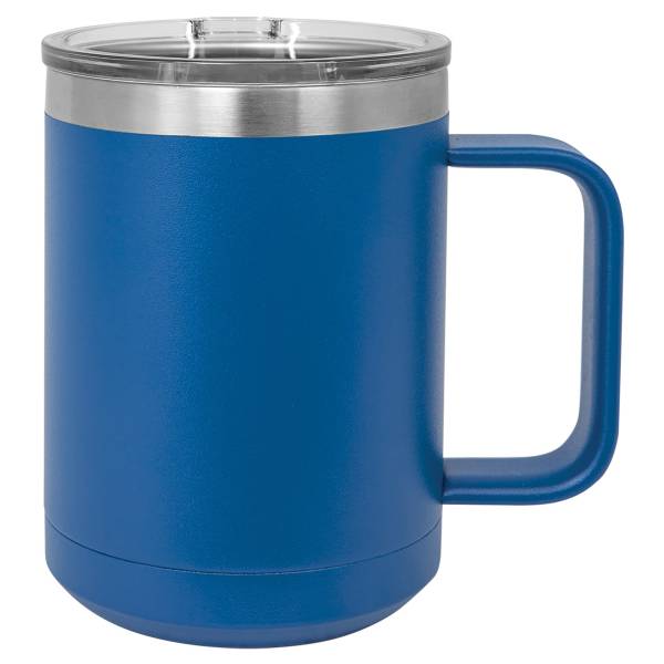 Royal Blue 15oz Polar Camel Vacuum Insulated Travel Mug with Slider Lid