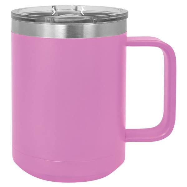 Light Purple 15oz Polar Camel Vacuum Insulated Travel Mug with Slider Lid