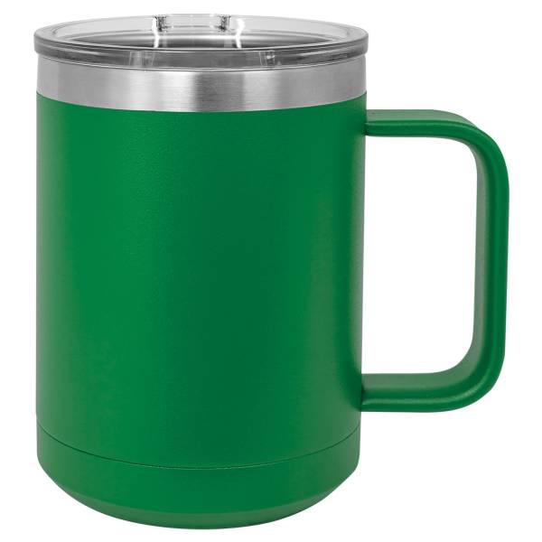 Green 15oz Polar Camel Vacuum Insulated Travel Mug with Slider Lid