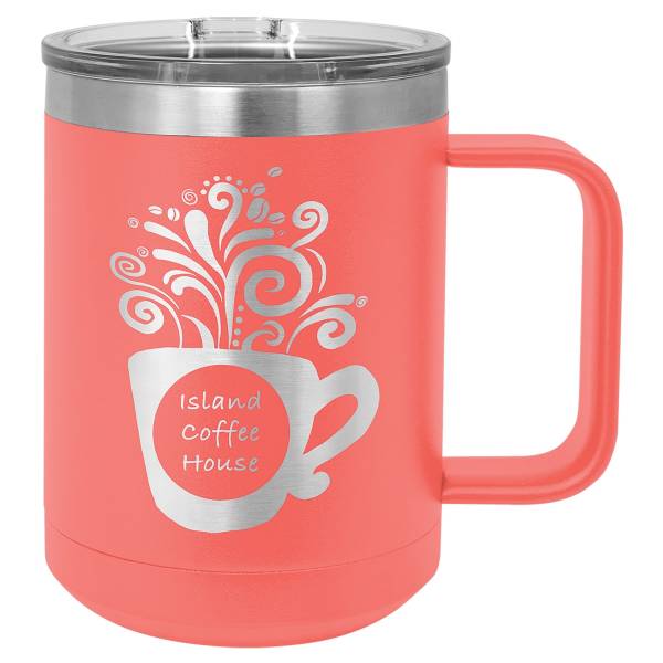 Coral 15oz Polar Camel Vacuum Insulated Travel Mug with Slider Lid #2