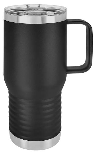 Black 20oz Polar Camel Vacuum Insulated Travel Mug with Slider Lid