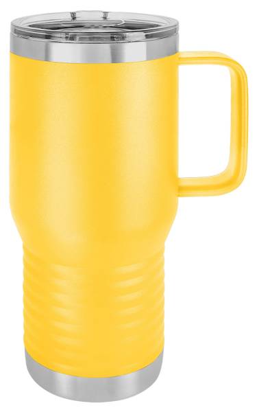 Yellow 20oz Polar Camel Vacuum Insulated Travel Mug with Slider Lid