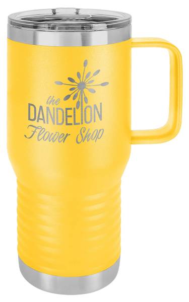 Yellow 20oz Polar Camel Vacuum Insulated Travel Mug with Slider Lid #2