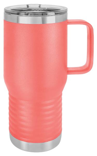 Coral 20oz Polar Camel Vacuum Insulated Travel Mug with Slider Lid