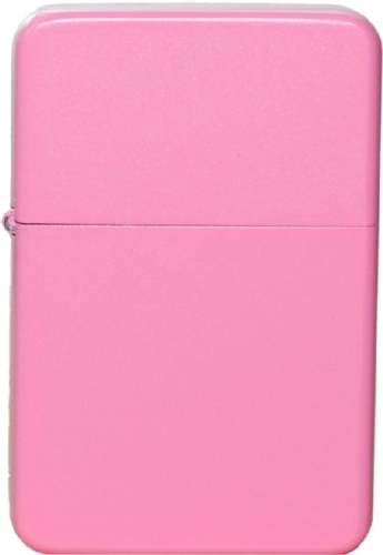 Matte Pink Engraveable Lighter with Tin