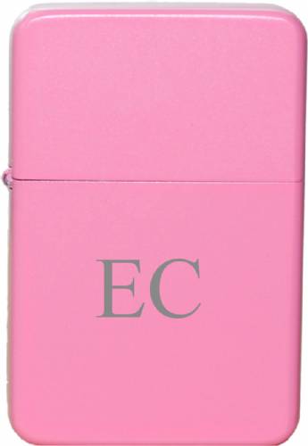 Matte Pink Engraveable Lighter with Tin #2