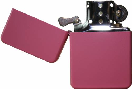 Matte Pink Engraveable Lighter with Tin #3