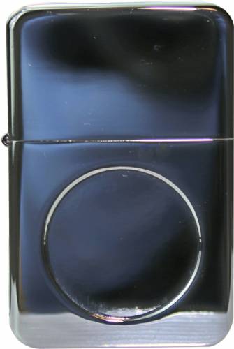 Chrome Lighter with 1" Insert Holder and Laserable Tin