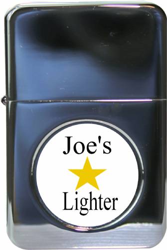 Chrome Lighter with 1" Insert Holder and Laserable Tin #2