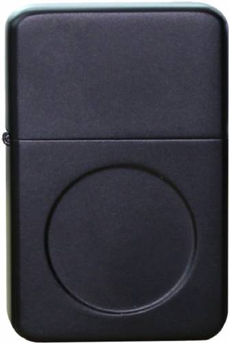 Matte Black Lighter with 1" Insert Holder and PresentationTin