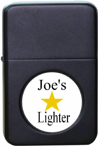 Matte Black Lighter with 1" Insert Holder and PresentationTin #2