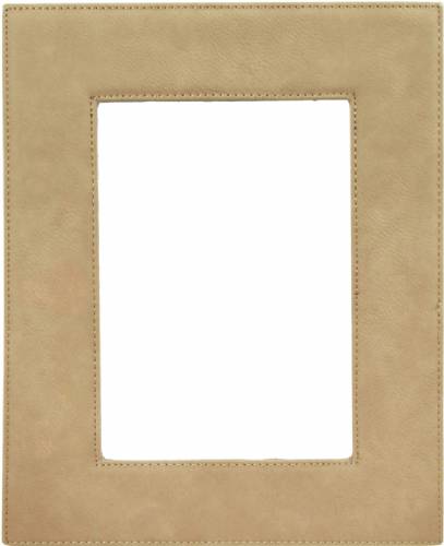 5" x 7" Light Brown Leatherette Picture Frame