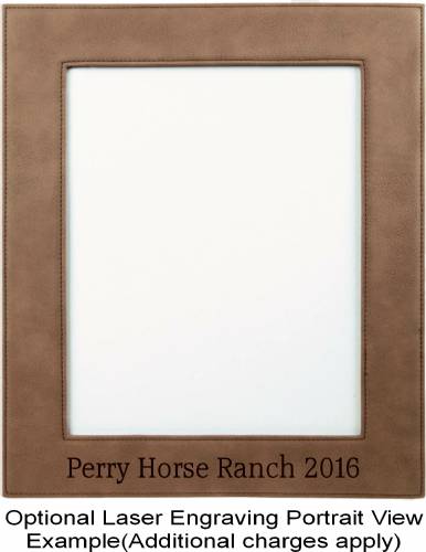 8" x 10" Dark Brown Leatherette Picture Frame #2