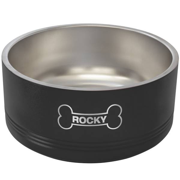 64oz. Polar Camel Stainless Steel Pet Bowl Small #3