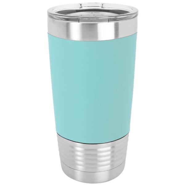 Teal/Black 20oz Polar Camel Vacuum Insulated Tumbler with Silicone Grip