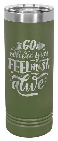 Olive Green 22oz Polar Camel Skinny Vacuum Insulated Tumbler #2