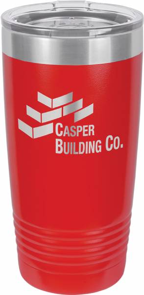 Red 20oz Polar Camel Vacuum Insulated Tumbler with Clear Lid #2