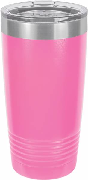 Pink 20oz Polar Camel Vacuum Insulated Tumbler with Clear Lid