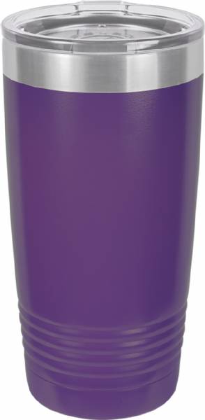 Purple 20oz Polar Camel Vacuum Insulated Tumbler with Clear Lid