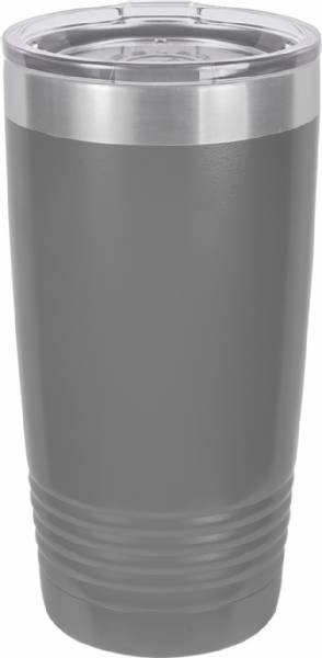 Dark Gray 20oz Polar Camel Vacuum Insulated Tumbler with Clear Lid