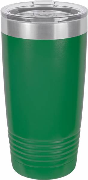 Green 20oz Polar Camel Vacuum Insulated Tumbler with Clear Lid