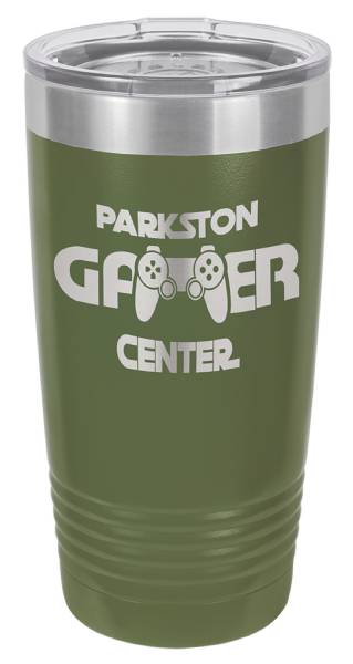 Olive Green 20oz Polar Camel Vacuum Insulated Tumbler with Clear Lid #2