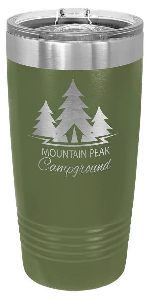 Olive Green 20oz Polar Camel Vacuum Insulated Tumbler with Slider Lid #2