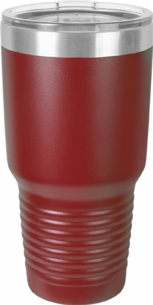 Maroon 30oz Polar Camel Vacuum Insulated Tumbler with Clear Lid