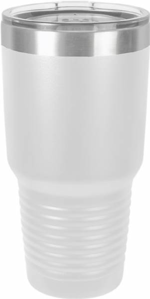 White 30oz Polar Camel Vacuum Insulated Tumbler with Clear Lid