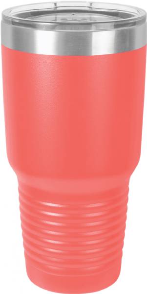 Coral 30oz Polar Camel Vacuum Insulated Tumbler with Clear Lid