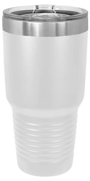 White 30oz Polar Camel Vacuum Insulated Tumbler with Slider Lid