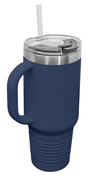 Navy Blue 40oz Polar Camel Vacuum Insulated Travel Mug with Straw
