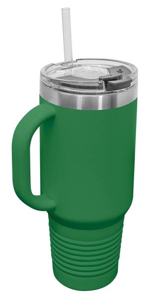 Green 40oz Polar Camel Vacuum Insulated Travel Mug with Straw