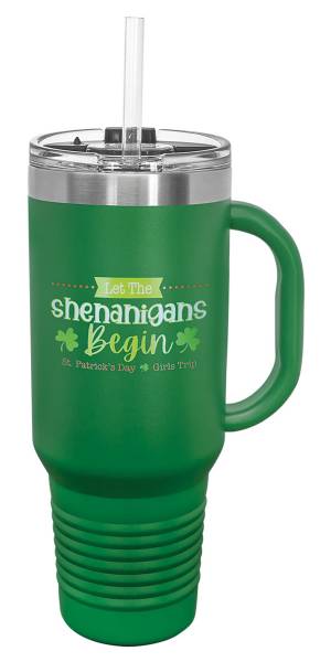 Green 40oz Polar Camel Vacuum Insulated Travel Mug with Straw #2