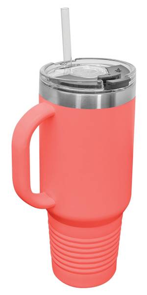 Coral 40oz Polar Camel Vacuum Insulated Travel Mug with Straw