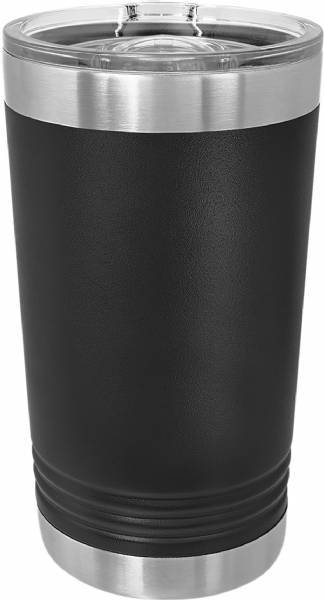 Black 16oz Polar Camel Vacuum Insulated Pint with Slider Lid