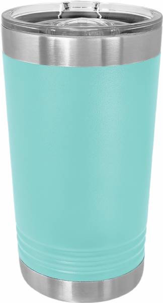 Laser Engravable Teal 16oz Polar Camel Vacuum Insulated Pint with Slider Lid