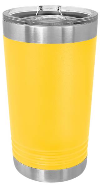 Yellow 16oz Polar Camel Vacuum Insulated Pint with Slider Lid