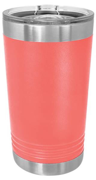 Coral 16oz Polar Camel Vacuum Insulated Pint with Slider Lid