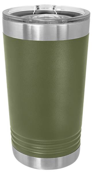 Olive Green 16oz Polar Camel Vacuum Insulated Pint with Slider Lid