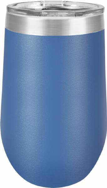 Laser Engravable Royal Blue 16oz Stemless Polar Camel Vacuum Insulated Tumbler