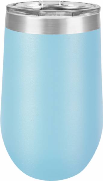 Light Blue 16oz Stemless Polar Camel Vacuum Insulated Tumbler