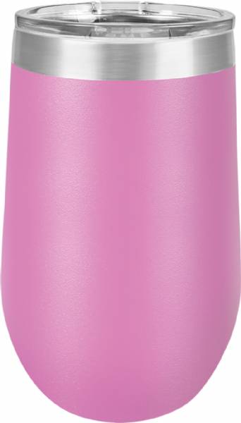 Laser Engravable Light Purple 16oz Stemless Polar Camel Vacuum Insulated Tumbler