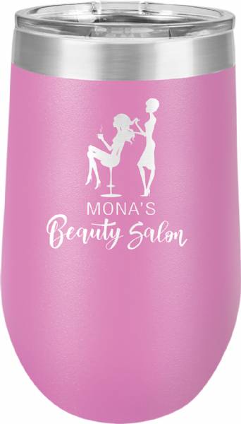 Laser Engravable Light Purple 16oz Stemless Polar Camel Vacuum Insulated Tumbler #2