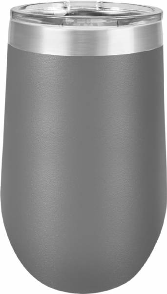 Dark Gray 16oz Stemless Polar Camel Vacuum Insulated Tumbler