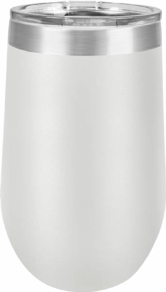 White 16oz Stemless Polar Camel Vacuum Insulated Tumbler