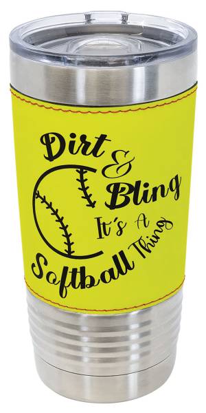 Softball 20oz Polar Camel Vacuum Insulated Tumbler with Slider Lid #3