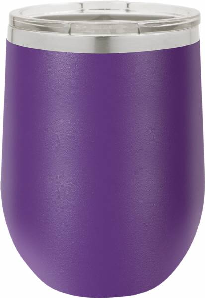 Laser Engravable Purple 12oz Polar Camel Vacuum Insulated Wine Tumbler