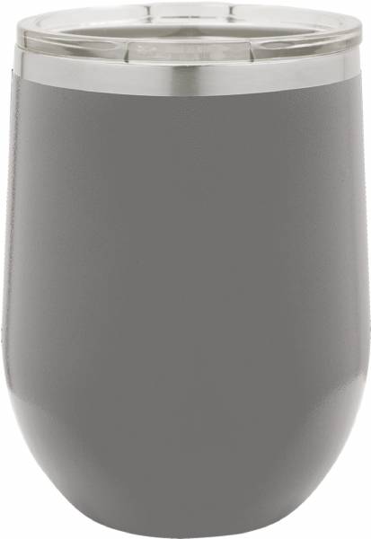 Dark Gray 12oz Polar Camel Vacuum Insulated Wine Tumbler