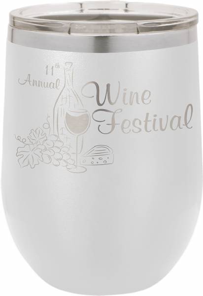 White 12oz Polar Camel Vacuum Insulated Wine Tumbler #2